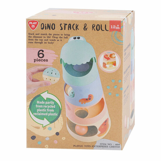 Playgo Dino Stapeltoren met Ballen - 6dlg.