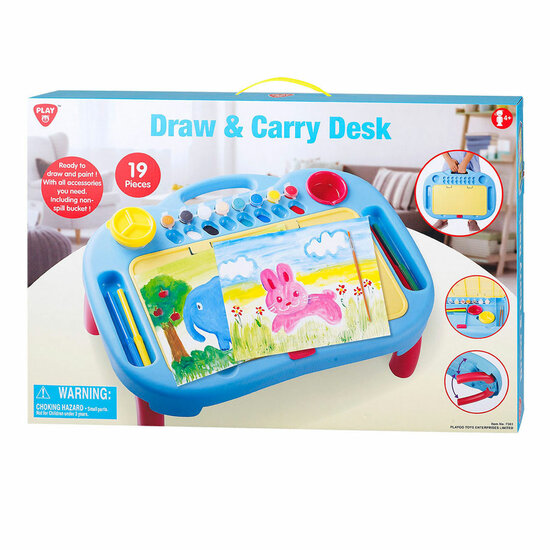 Playgo Draagbare Tekentafelset - 19dlg.
