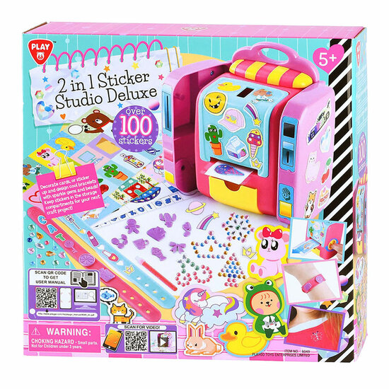 Playgo 2in1 Sticker Studio Deluxe - incl 100 Stickers en armbandjes