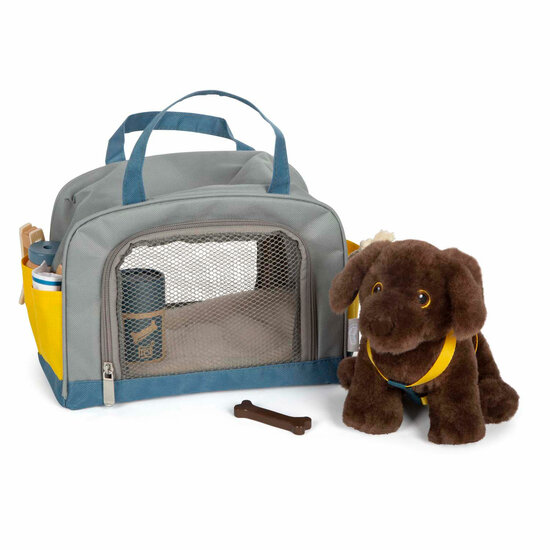 Small Foot - Knuffel Hond met Draagtas en Verzorgingsset
