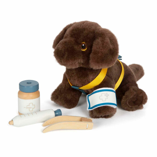 Small Foot - Knuffel Hond met Draagtas en Verzorgingsset