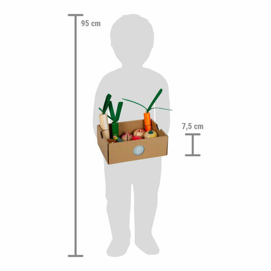 Small Foot - Houten Snij- en Groenten Speelset Fresh, 14dlg.