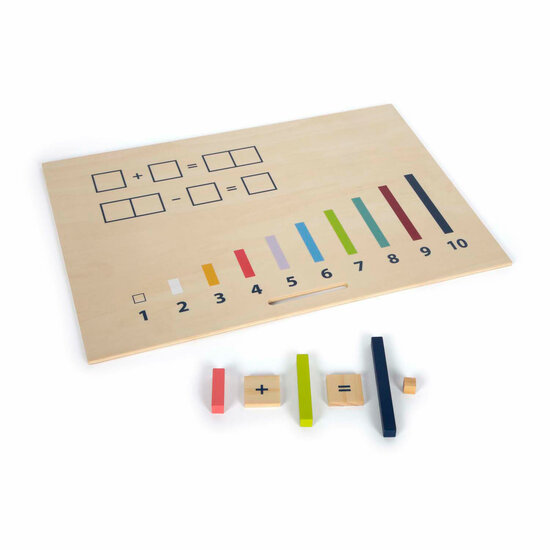 Small Foot - Houten Leerbox met Rekenstaven en Rekenblokjes Set