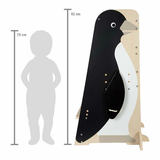 Small Foot - Houten Leertoren Penguin Wild Life, 92cm