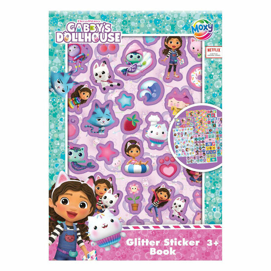 Glitter Stickerboek A5 - Gabby&#039;s Poppenhuis