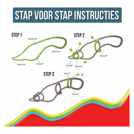 Spaghetteez Twist-A-Saurus Rex Flexibele Bouwstaafjes, 64dlg.