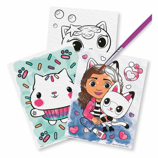Schilderen met Water Gabby&#039;s Poppenhuis, 7dlg.
