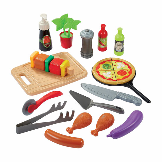 Ecoiffier Zomer Keuken met Barbecue en Pizzaoven, 27dlg.