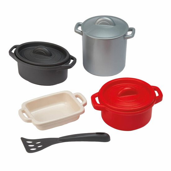 Ecoiffier 100% Chef Pannen en Eetset - 8dlg.