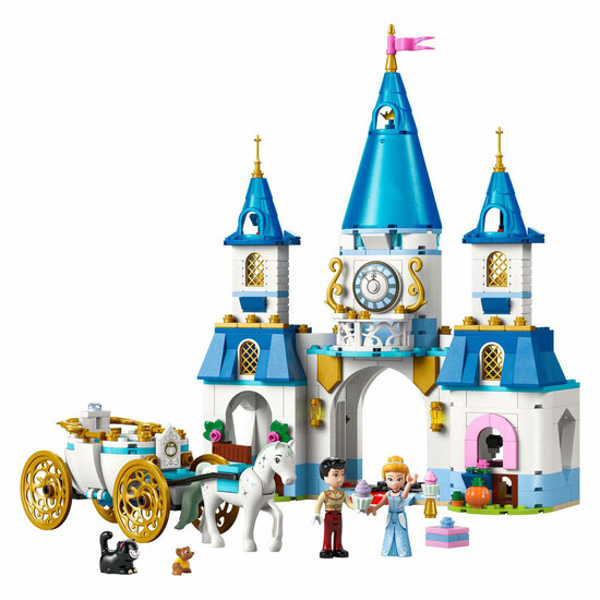 LEGO Disney Princess 43275 Assepoesters Kasteel en Paardenkoets