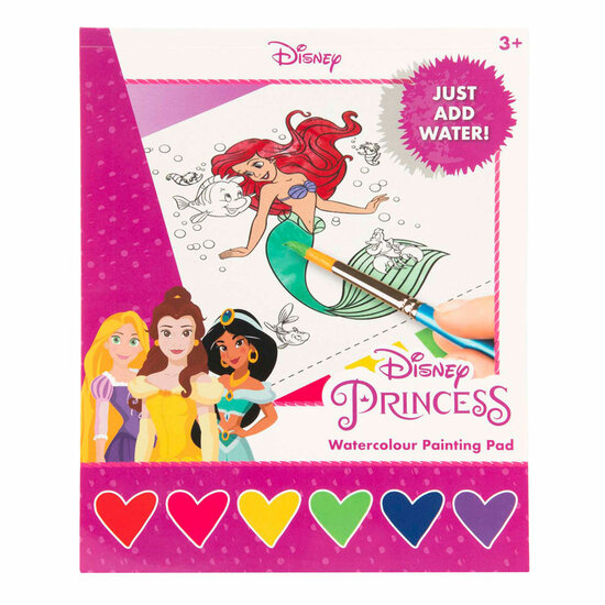 Disney Princess Kleuren met Water Kleurblok, 27dlg.