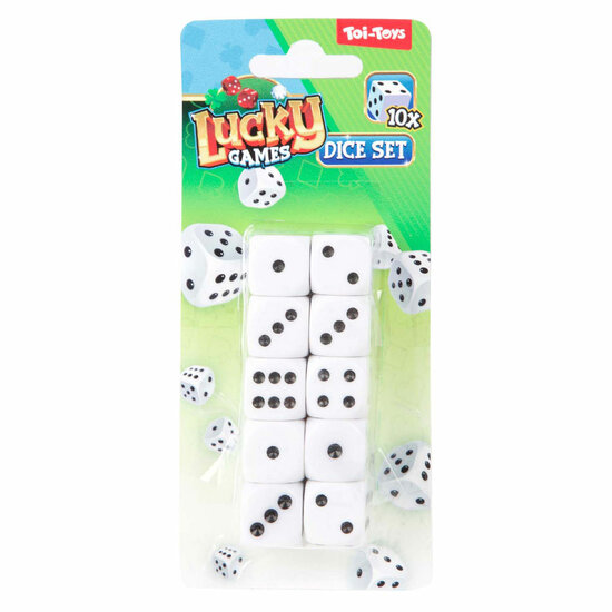 Lucky Games Dobbelsteen op Kaart, 10st.