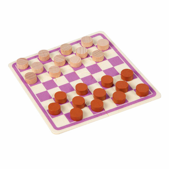 Games Mini Houten Bordspel Dammen