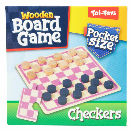 Games Mini Houten Bordspel Dammen