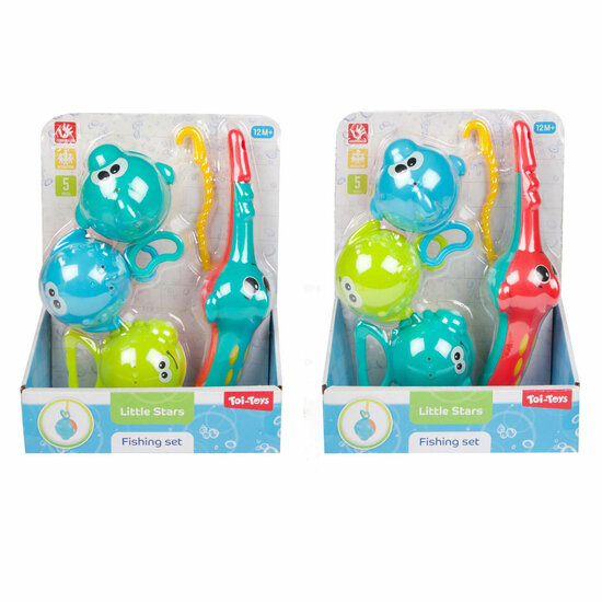 Little Stars Badspeelgoed Vishengel met 3 Vissen, 4dlg.