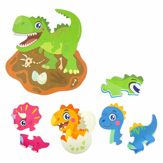 Little Stars Foam Vloerpuzzel Dino, 36st.