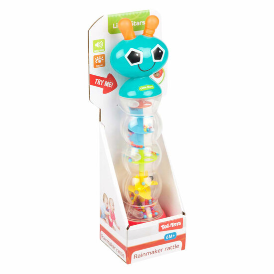 Little Stars Baby Rammelaar Regenmaker en Spiegel