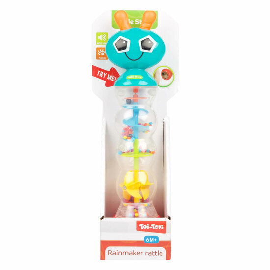 Little Stars Baby Rammelaar Regenmaker en Spiegel