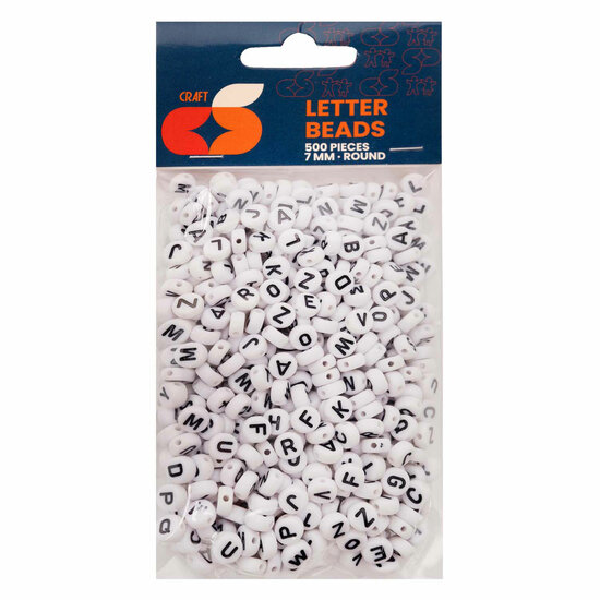 Colorations - Ronde Letterkralen, 500st.