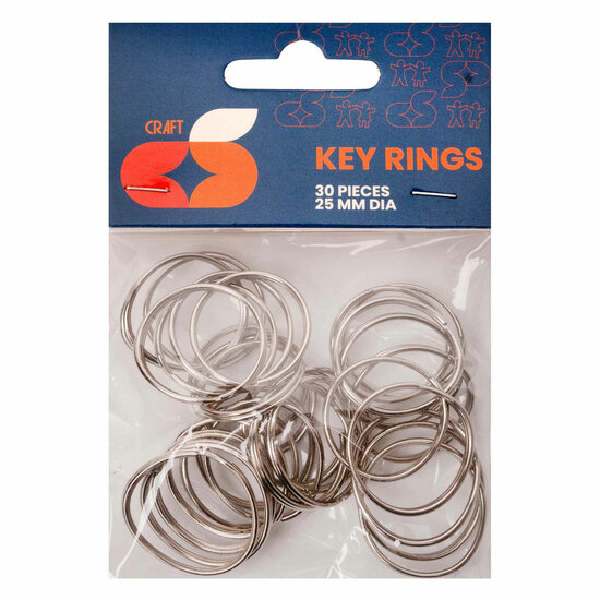 Colorations - Sleutelhangers 25 mm, 30st.
