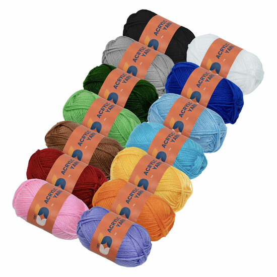 Colorations - Acrylgaren Set - 14 Kleuren - 50g per streng
