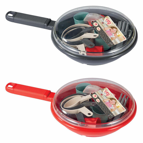 Ecoiffier 100% Chef Servies en Bestek in Pan, 19dlg.