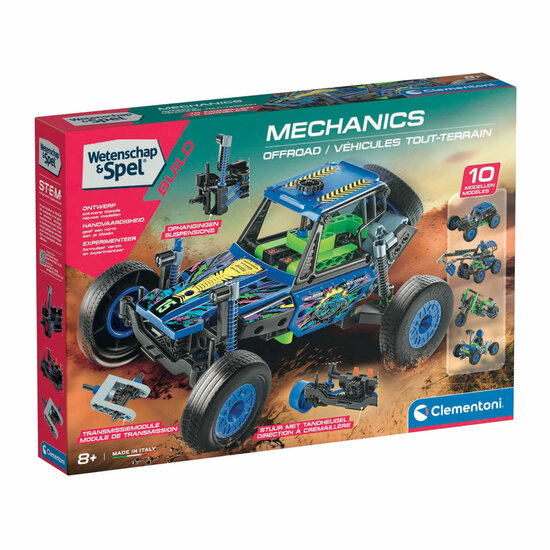 Clementoni Wetenschap en Spel - Mechanics Off Road Bouwset,  10 Modellen