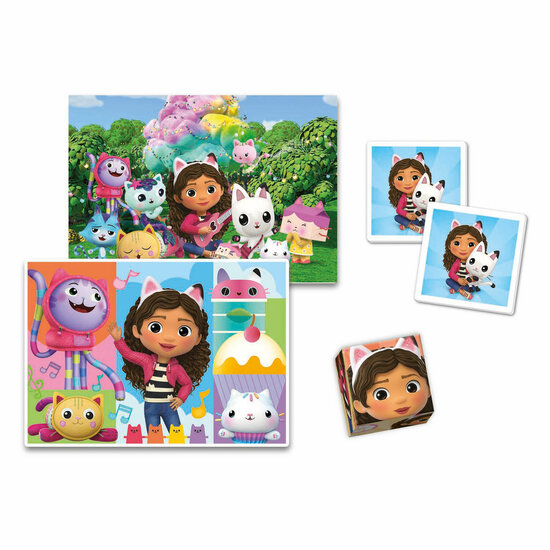 Clementoni Gabby&#039;s Poppenhuis Edukit 4in1 Puzzels en Spellen