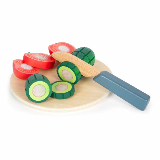 Small Foot - Houten Speelgoed Eten Salade Speelset, 11dlg.