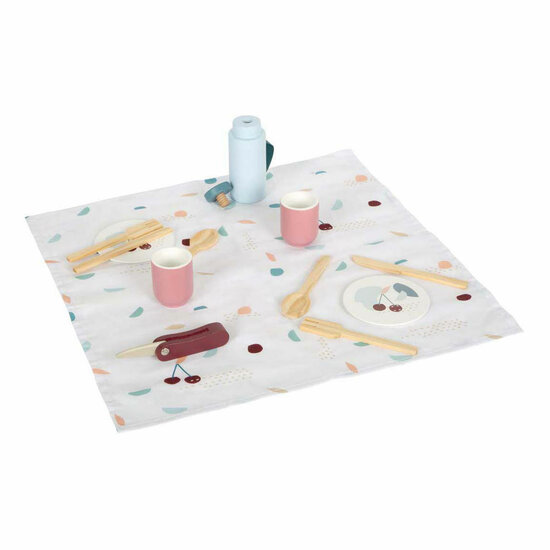 Small Foot - Rugzak met Houten Picknick Tasty Speelset, 14dlg.