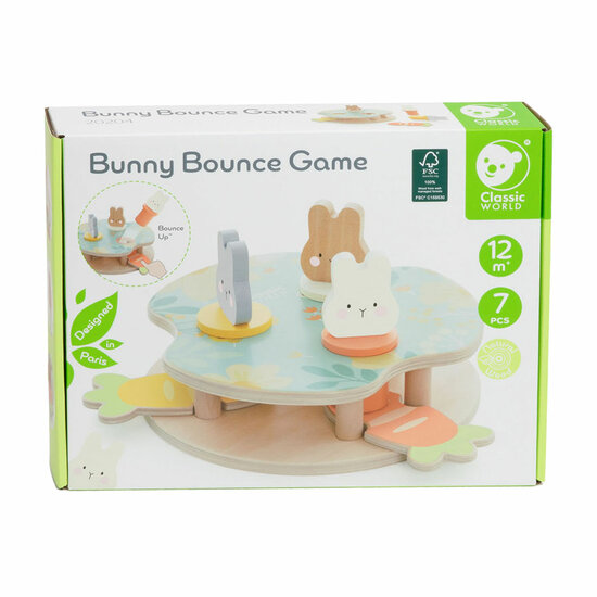 Classic World Stuiter Konijn Houten Spel