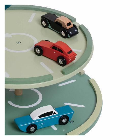 Classic World Houten Vintage Garage met Auto&#039;s, 11dlg.