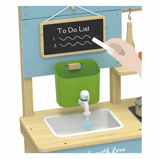 Classic World Houten Buiten Speelkeuken met Accesoires, 7dlg.