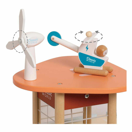 Classic World Houten Duurzame Garage met Accessoires, 19dlg.