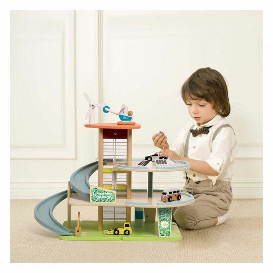 Classic World Houten Duurzame Garage met Accessoires, 19dlg.