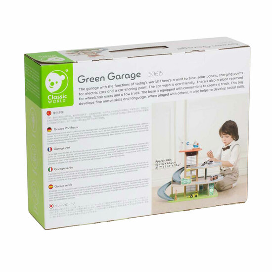 Classic World Houten Duurzame Garage met Accessoires, 19dlg.
