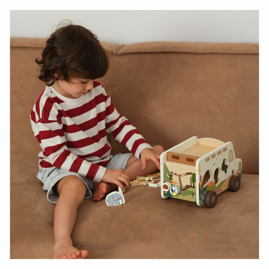 Classic World Houten Avonturen Safari Auto Vormenstoof, 9dlg.
