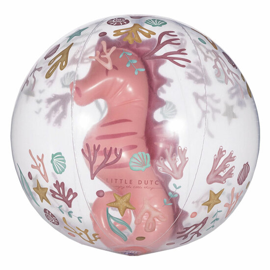 Little Dutch Ocean Dreams Strandbal 3D Figuur Roze