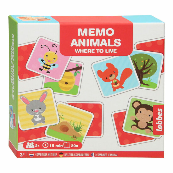 Lobbes Memo Spel - Dier &amp; Huis