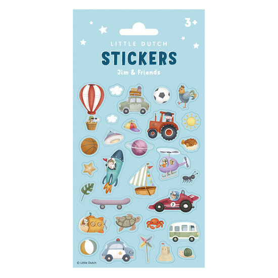 Little Dutch Stickers Jim &amp; Friends, 10st.