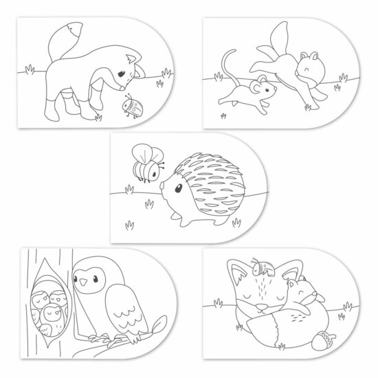 Little Dutch Verfboek Forest Friends