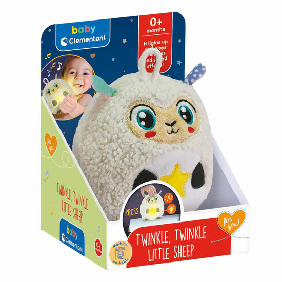 Clementoni Baby Twinkle Twinkle Kleine Schaap Knuffel Nachtlamp