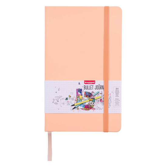 Bruynzeel Bullet Journal Perzik 13c21cm, 140 G/M 64 Vellen