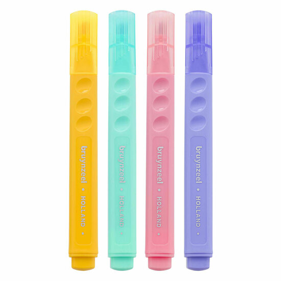 Bruynzeel Markeerstiften Set Pastel 4 Kleuren