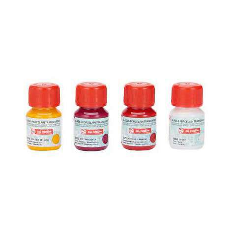 Talens Art Creation Glas &amp; Porseleintransp. 4X30Ml Rozefrost