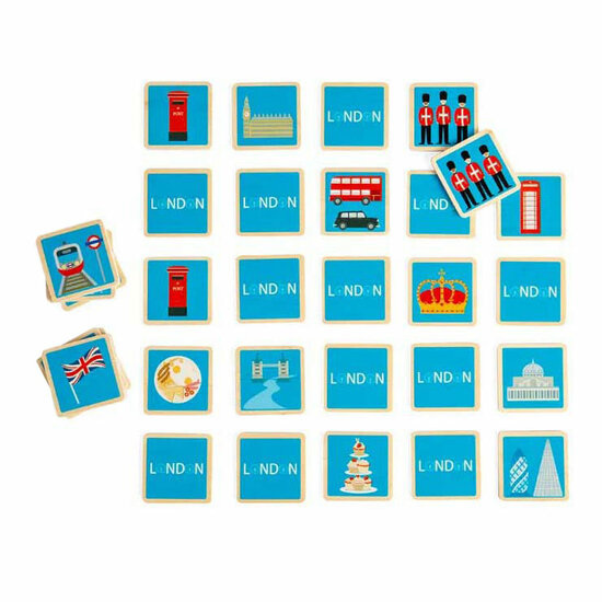 Bigjigs Houten Londen Memo Spel
