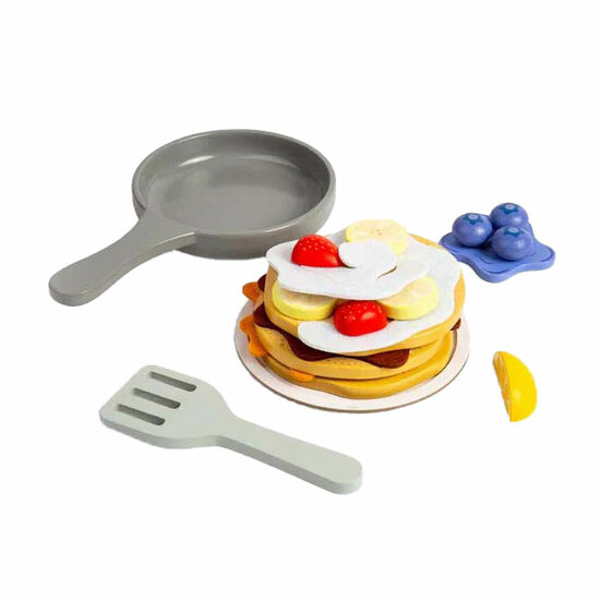 Bigjigs Houten Pannenkoeken Speelset, 16dlg.