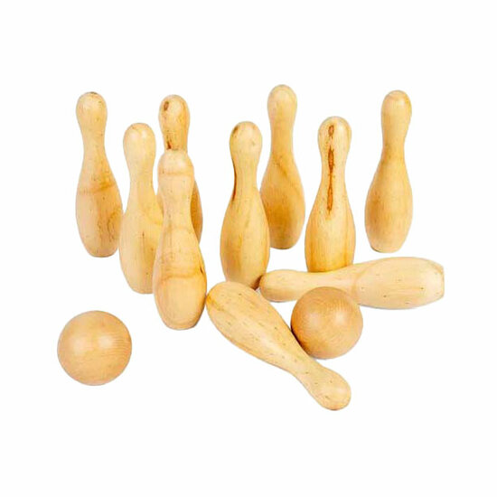 Bigjigs Houten Bowlingset, 12dlg.
