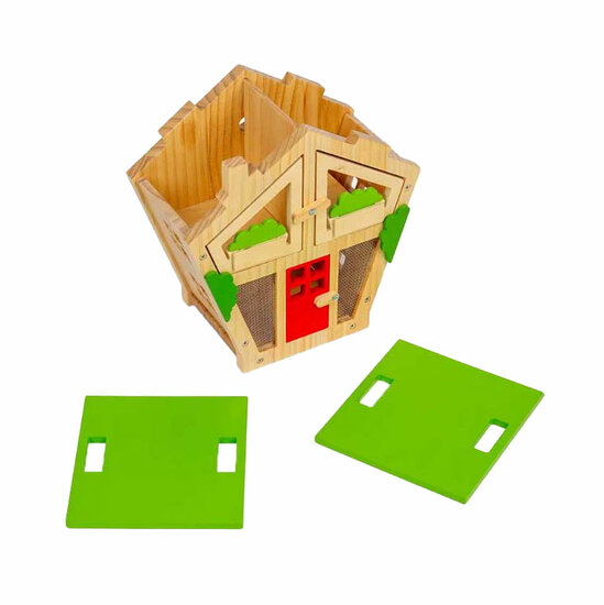 Bigjigs Houten Insectenhuisje, 7dlg.