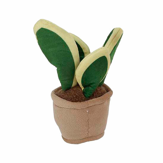 Take Me Home Knuffel Plant Pluche - Donkerbruine Pot Groen Blad